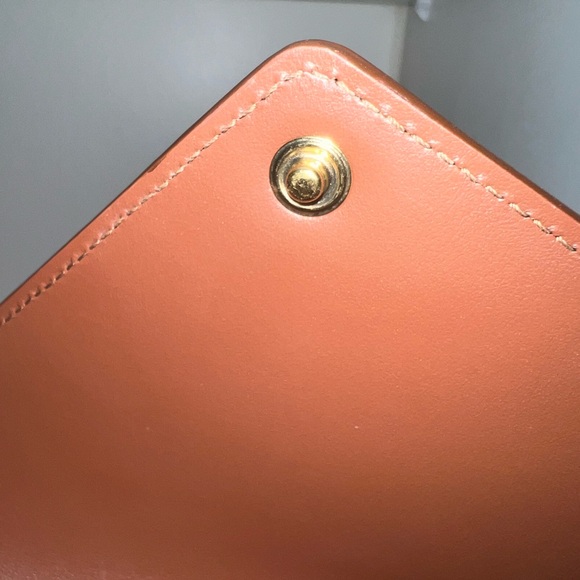 Burberry Hannah Envelope Wallet Handbag Shoulder Bag Strap Nova Check Leather - Picture 10 of 16